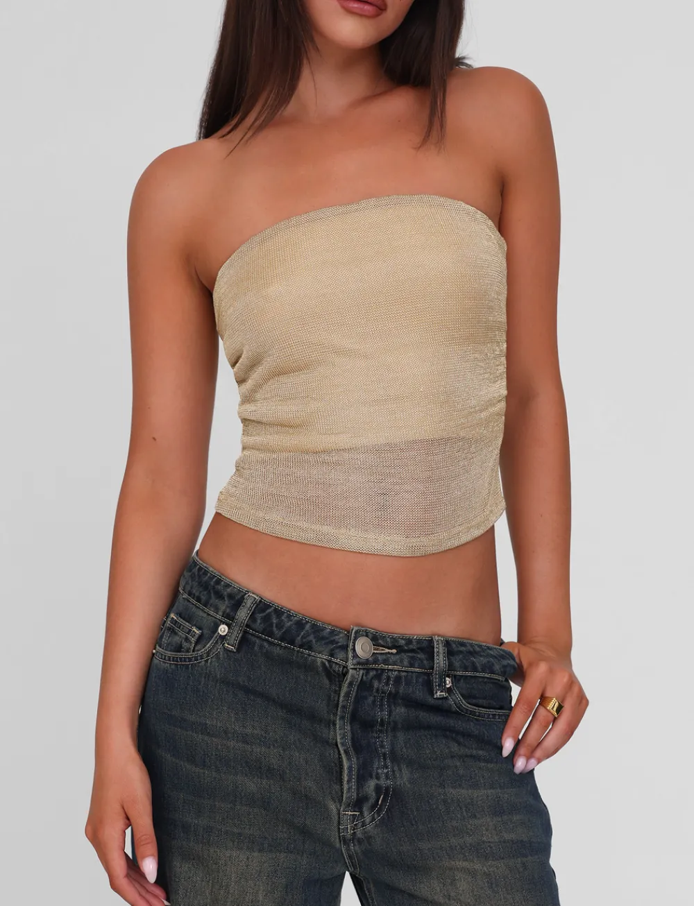 Tiger Mist Tops<HARRIETT TUBE TOP