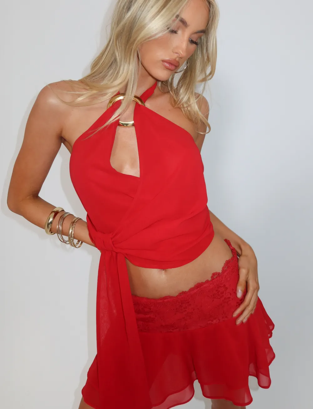 Tiger Mist Sets|Tops<INDIGO TOP